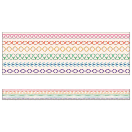 BORDERS RAINBOW STITCHED STRAIGHT