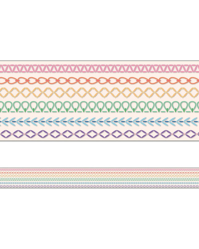 BORDERS RAINBOW STITCHED STRAIGHT