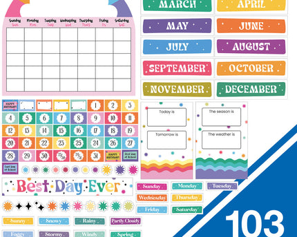 BULLETIN BOARD RETRO REMIX CALENDAR