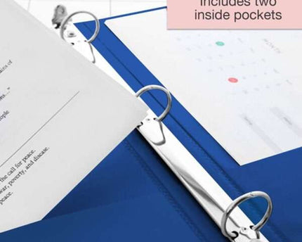 BINDER AZUL OSCURO BAZIC 1/2PULG