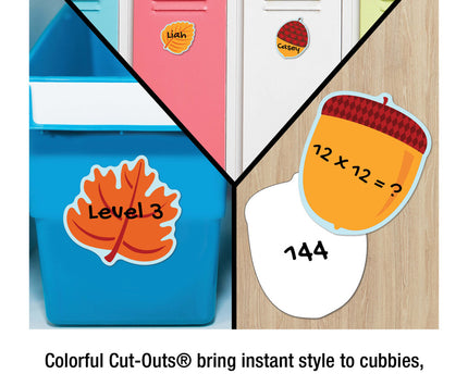 CUT OUTS LEAVES & ACORNS