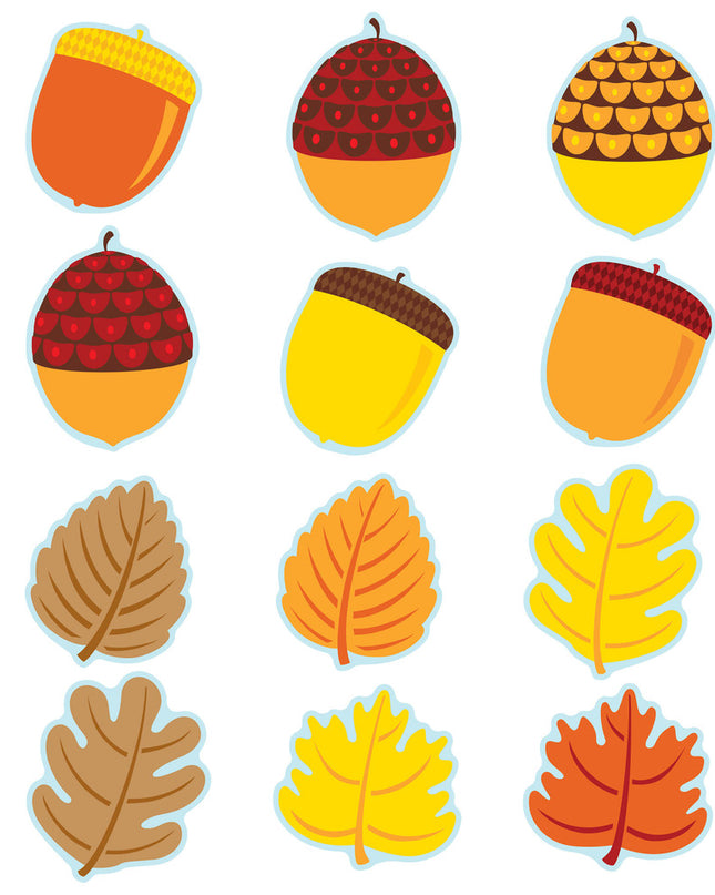 CUT OUTS LEAVES & ACORNS