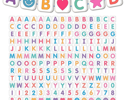 BULLETIN BOARD 3.5IN LETTER BEADS