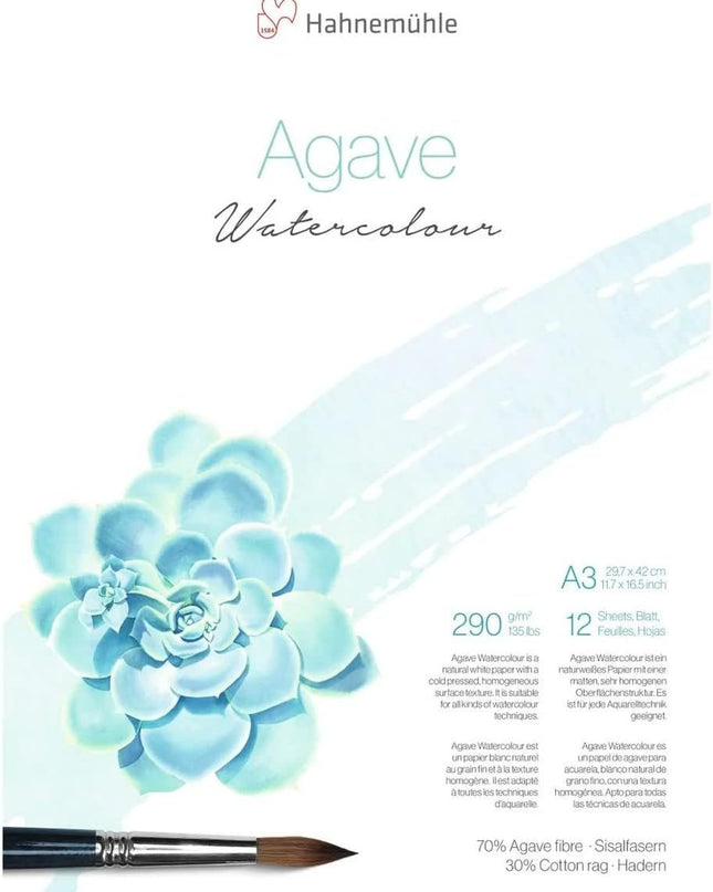 WATERCOLOR AGAVE 9.45X12.6 290GSM