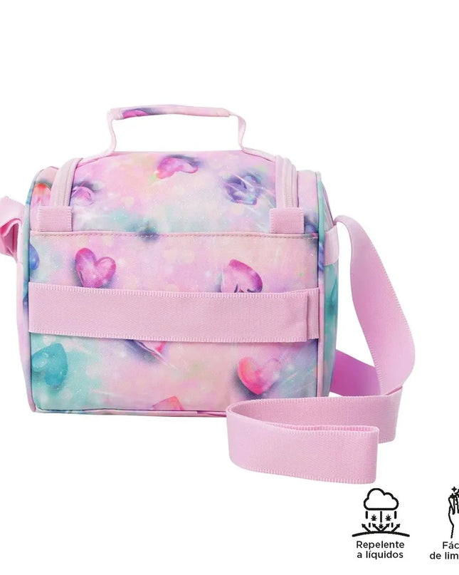 LONCHERA GLITTER CORAZONES TOTTO