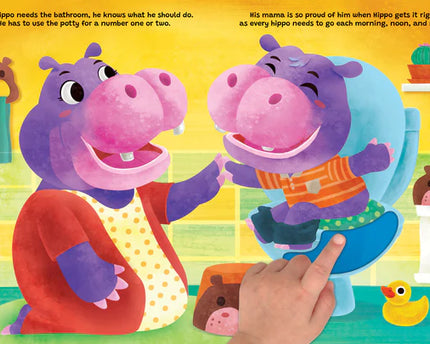 LIBRO SEE TOUCH HEAR HIPPO-POTTY MESS