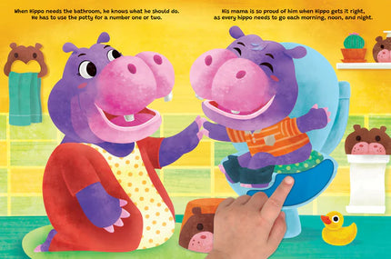 LIBRO SEE TOUCH HEAR HIPPO-POTTY MESS