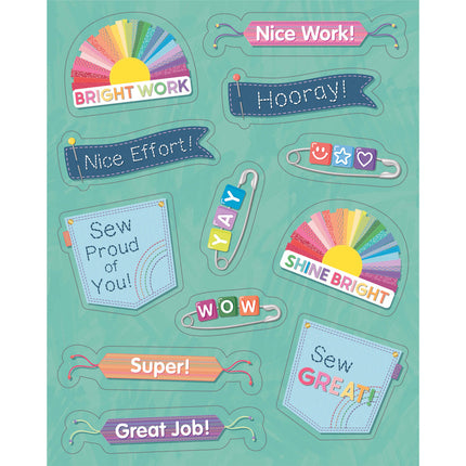 STICKER CRAFTY AND COOL MOTIVATIONAL