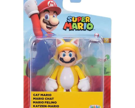 Figura mini de Mario gato de 6,35 cm (2,5 pulgadas)