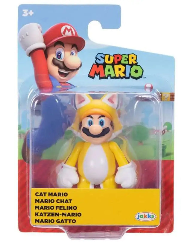 Figura mini de Mario gato de 6,35 cm (2,5 pulgadas)