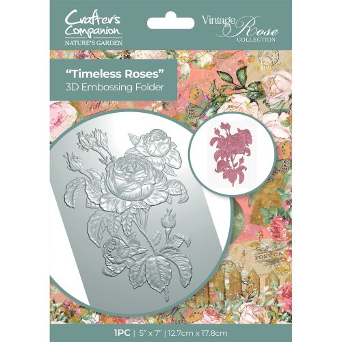 EMBOSSING FOLDER TIMELESS ROSES