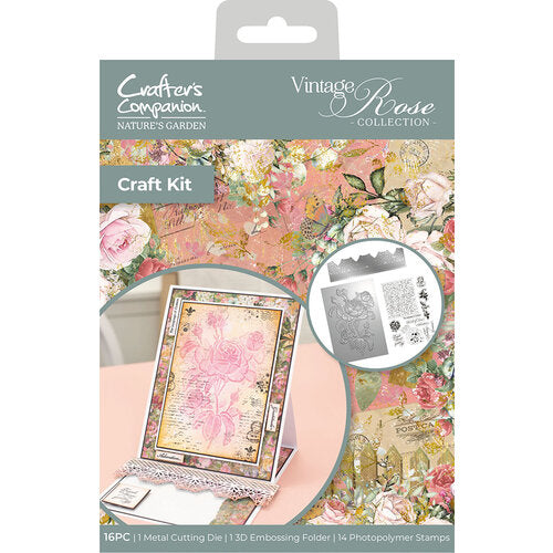 KIT DIE, EMBOSSING, SELLO TRANS. VINTAGE ROSE COLLECTION