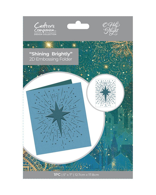 EMBOSSING FOLDER SHINING BRIGHTLY
