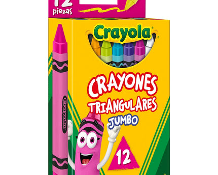 CRAYONES TRINGULARES JUMBO DE 12UD