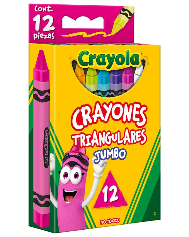 CRAYONES TRINGULARES JUMBO DE 12UD