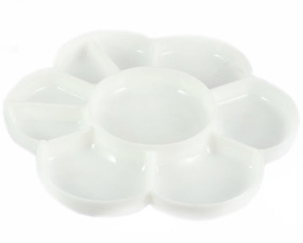 PALETA PLASTICA FLOR P/ MEZCLAR PINTURA
