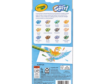 COLORES SWIRL CRAYOLA 12PZ