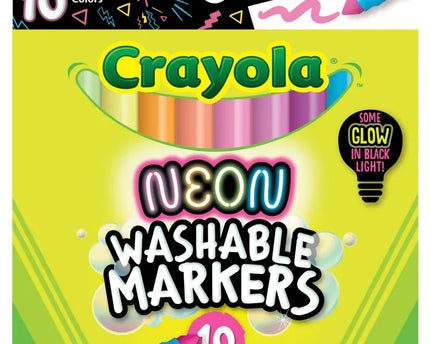 MARCADORES NEON WASHABLE CRAYOLA 10PZ