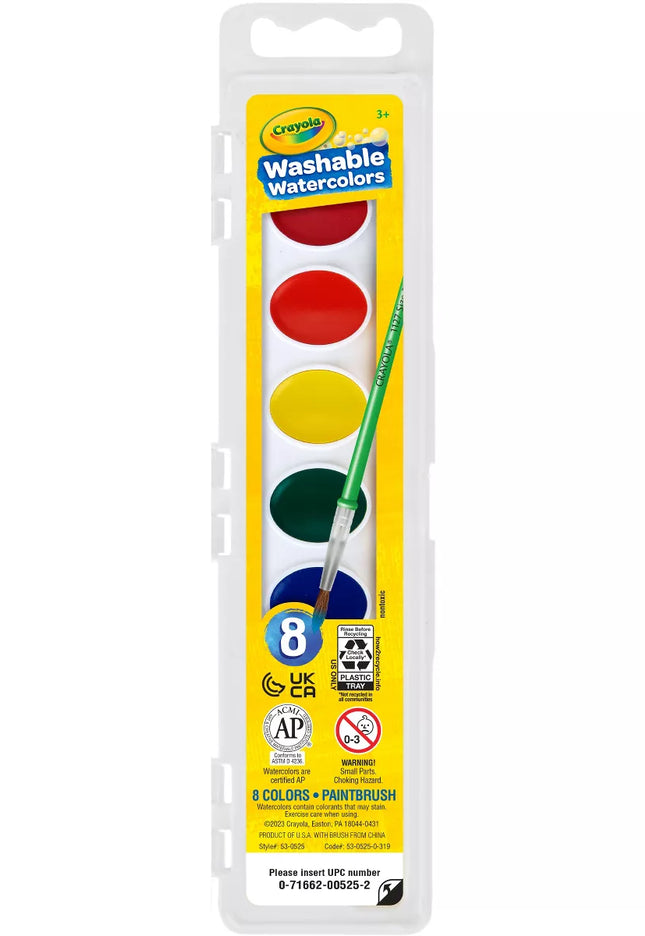 ACUARELAS CRAYOLA 8`S