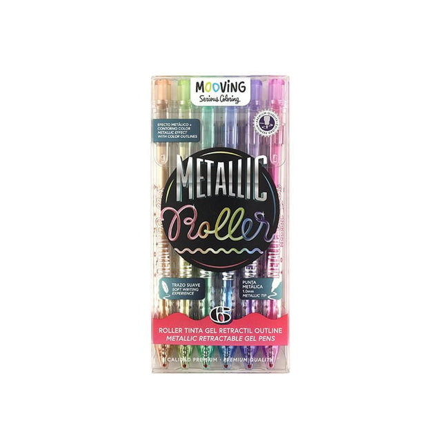 BOLIGRAFO GEL RETRACTIL MOOVING 6CLRS