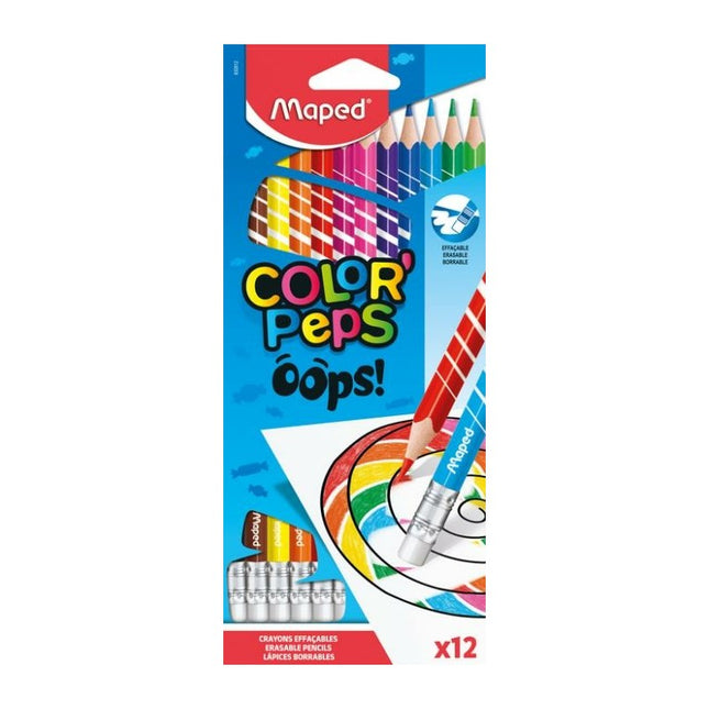 COLORES PEPS OOPS BORRABLES DE 12UND