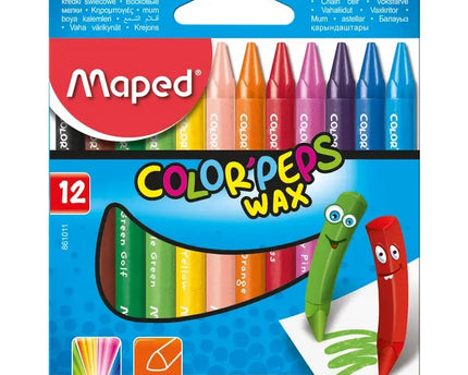 CRAYONES COLORPEPS WAX 12CLRS