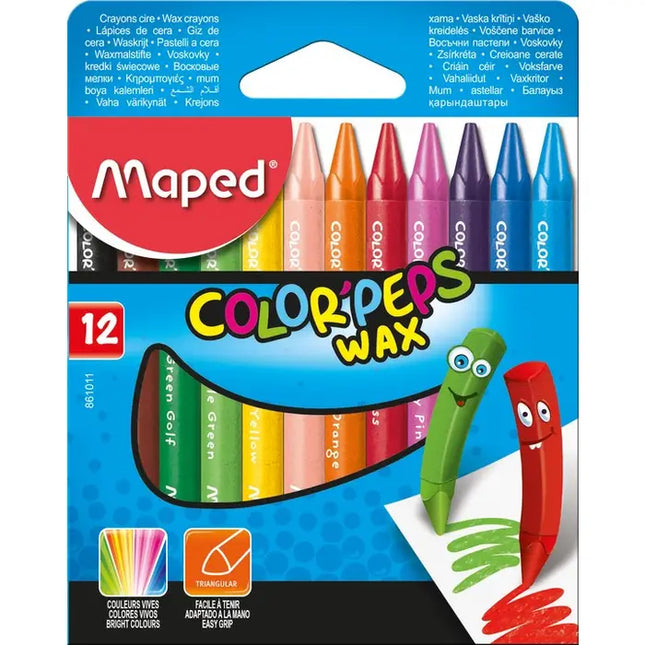 CRAYONES COLORPEPS WAX 12CLRS