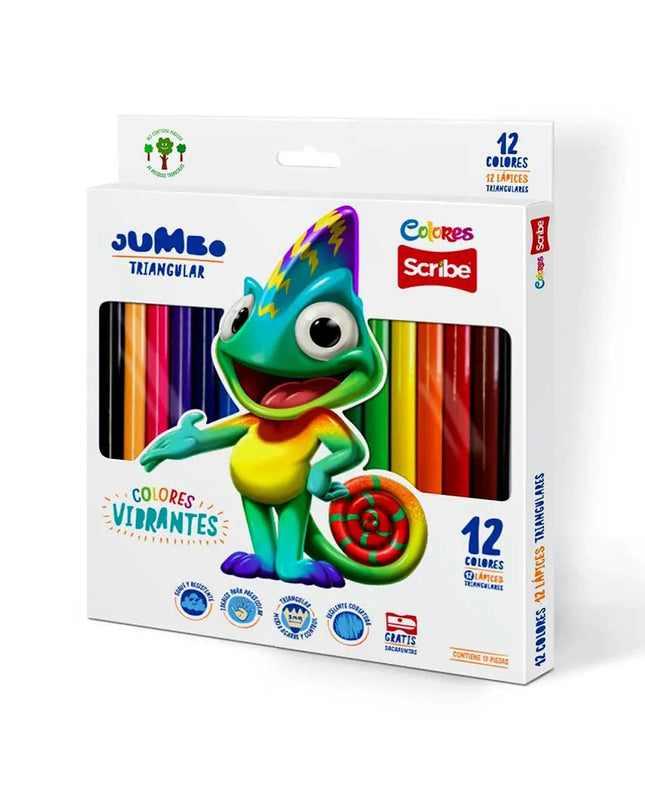 COLORES JUMBO ESCRIBE 12 PZ