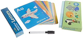 FLASH CARD LETTERS WRITE ON WIPE OFF LEARNING CARDS