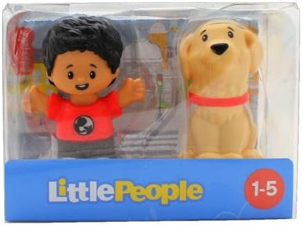 JUGUETE LITTLE PEOPLE FIGURE BOY & DOG SERV-ICE
