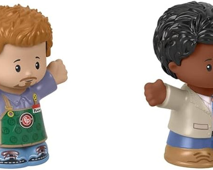 JUGUETE LITTLE PEOPLE FIGURE  CURLY RED HAIR KID AND ORANGE