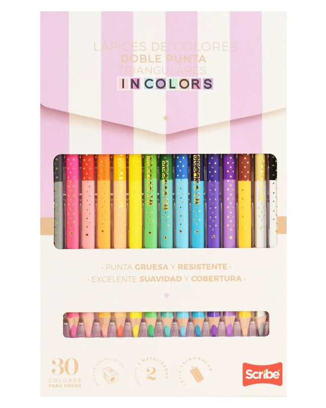COLORES DOBLE PUNTATRINGULAR 15PZ
