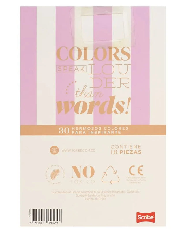 COLORES DOBLE PUNTATRINGULAR 15PZ