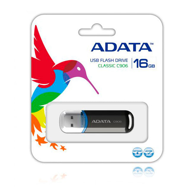 MEMORIA USB C906 NEGRA 16GRB ADATA