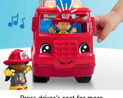 JUGUETE LITTLE PEOPLE LARGE VEHICLE FIRE TRUCK