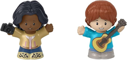 JUGUETE LITTLE PEOPLE FIGURE GUITARIST & PHO-TOGRAPHER