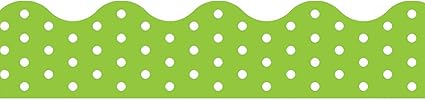 BORDER POLKA DOTS LIME