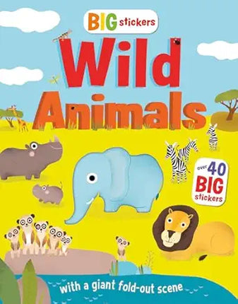 LIBRO WILD ANIMALS BIG STICKERS