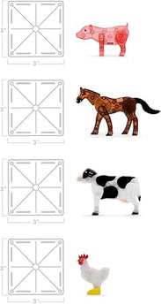 MAGNA TILES - FARM ANIMALS 25-PIECE SET