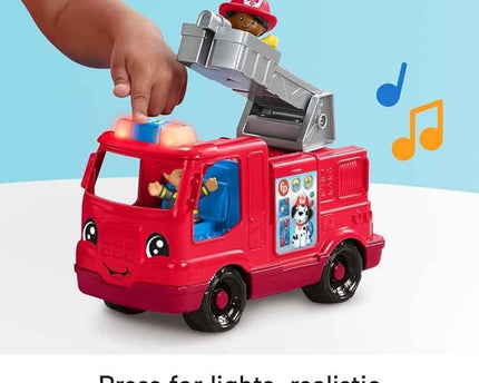 JUGUETE LITTLE PEOPLE LARGE VEHICLE FIRE TRUCK