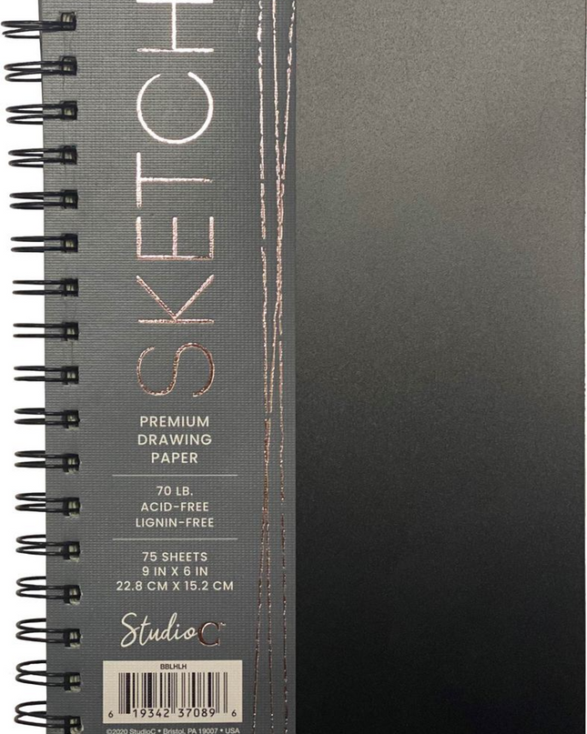 SKETCH BOOK 6X9" 75 HJS STUDIO C