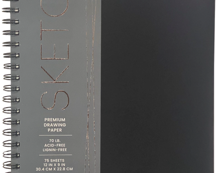 SKETCH BOOK 12X9" 75 HJS STUDIO C