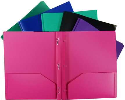 PORTAFOLIO PLASTICO 2 POCKET