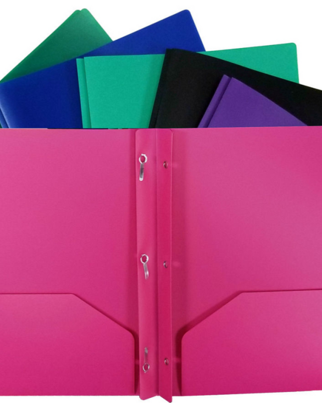 PORTAFOLIO PLASTICO 2 POCKET