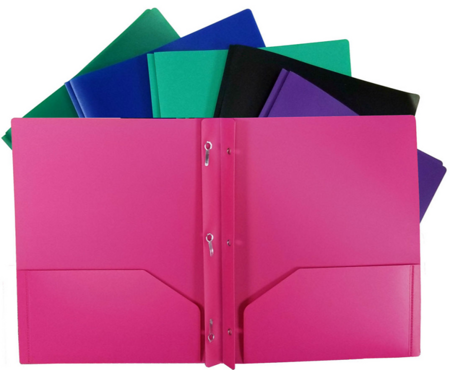 PORTAFOLIO PLASTICO 2 POCKET