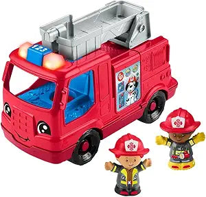 JUGUETE LITTLE PEOPLE LARGE VEHICLE FIRE TRUCK