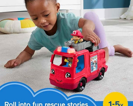 JUGUETE LITTLE PEOPLE LARGE VEHICLE FIRE TRUCK
