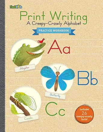 LIBRO PRINT WRITING A CREEPY-CRAWLY ALPHABET