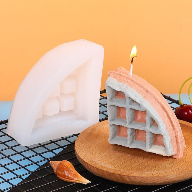 MOLDE DE SILICON FORMA DE WAFFLE