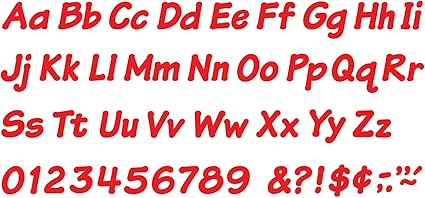 LETRAS #4 RED ITALIC